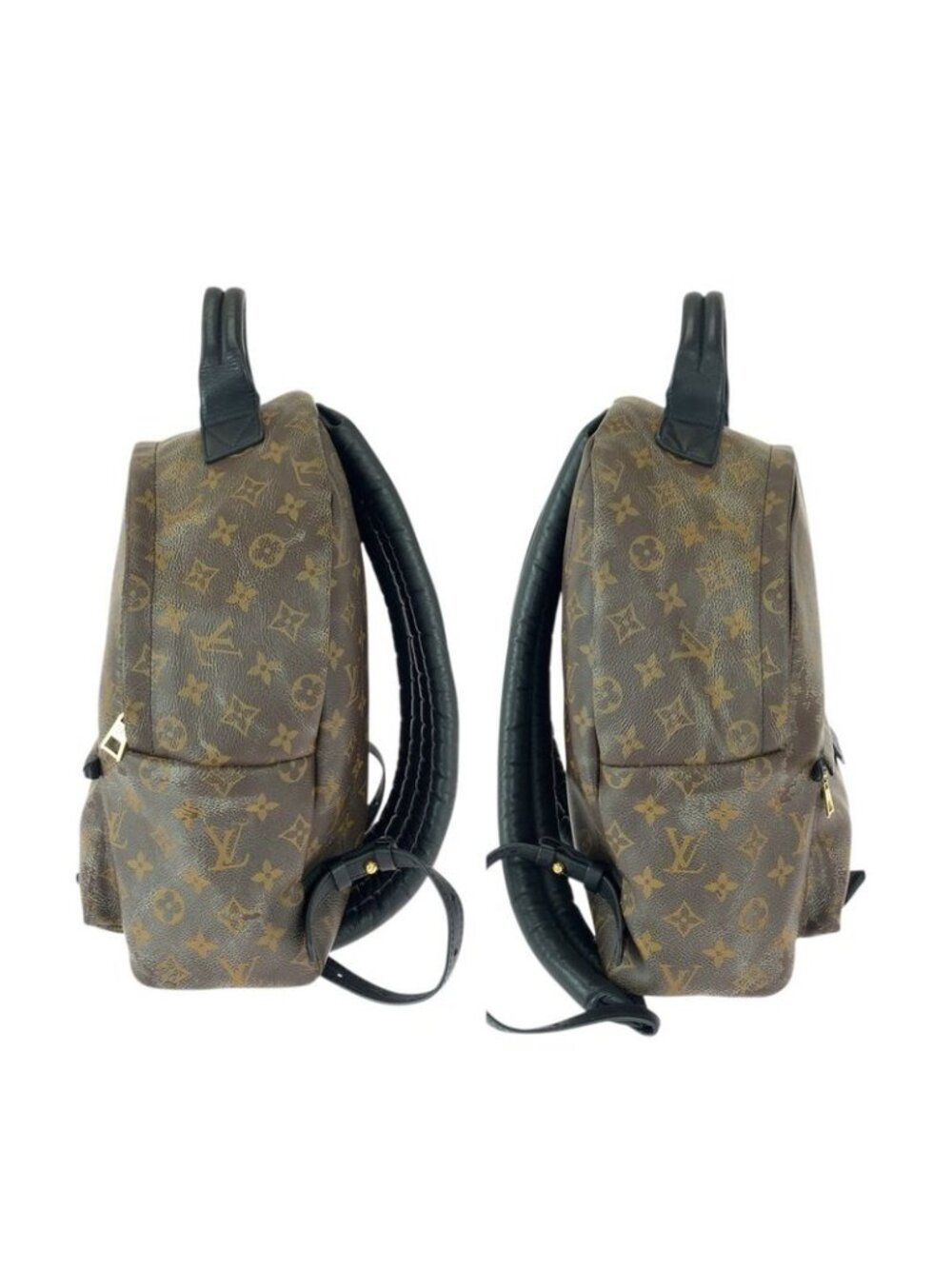 Louis Vuitton Monogram Palm Spring MM Brown Black Gold - Picture 8 of 9